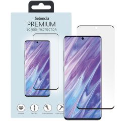 Selencia Premium Screen Protector aus gehärtetem Glas für das Samsung Galaxy S20 Plus - Schwarz