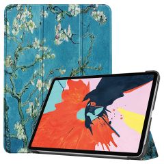 iMoshion Design Trifold Klapphülle iPad Air 6 (2024) / Air 5 (2022) / Air 4 (2020) - Green Plant