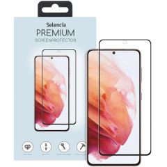 Selencia Premium Screen Protector aus gehärtetem Glas für das Samsung Galaxy S21 - Schwarz