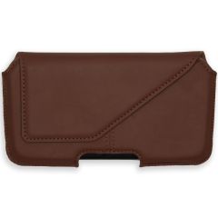 Accezz Real Leather Belt Case - Größe L - Braun