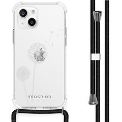 iMoshion Design Hülle mit Band iPhone 13 Mini - Pusteblume - Weiß