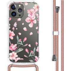 iMoshion Design Hülle mit Band iPhone 13 Pro Max - Blume - Rosa