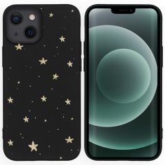 iMoshion Design Hülle für das iPhone 13 Mini - Sterne / Schwarz