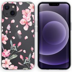 iMoshion Design Hülle für das iPhone 13 - Blume - Rosa