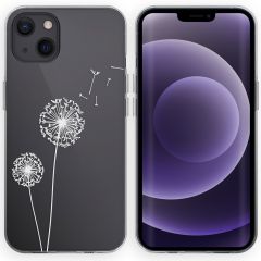 iMoshion Design Hülle für das iPhone 13 - Pusteblume - Weiß
