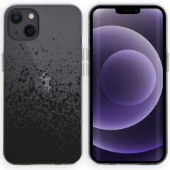 iMoshion Design Hülle für das iPhone 13 - Spritzer - Schwarz