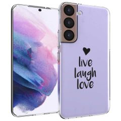 iMoshion Design Hülle für das Samsung Galaxy S22 - Live Laugh Love
