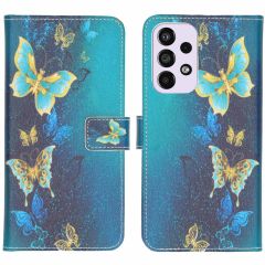 iMoshion Design TPU Booktype Hülle für das Samsung Galaxy A33 - Blue Butterfly