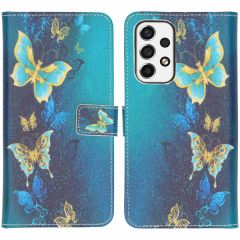 iMoshion Design TPU Klapphülle für das Samsung Galaxy A53 - Blue Butterfly