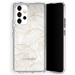 Selencia Zarya Fashion-Backcover mit zuverlässigem Schutz für das Samsung Galaxy A53 - Gold Botanic