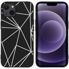 iMoshion Design Hülle für das iPhone 13 - Graphic Cube Black