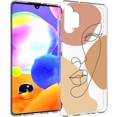 iMoshion Design Hülle für das Samsung Galaxy A32 (5G) - LIne Art Color Face