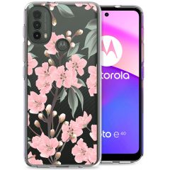 iMoshion Design Hülle für das Motorola Moto E30 / E40 - Cherry Blossom