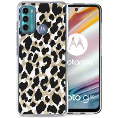iMoshion Design Hülle für das Motorola Moto G60 - Golden Leopard