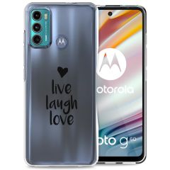 iMoshion Design Hülle für das Motorola Moto G60 - Live Laugh Love