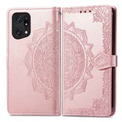 iMoshion Mandala Booktype-Hülle Oppo Find X5 5G - Roségold
