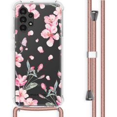 iMoshion Design Hülle mit Band für das Samsung Galaxy A13 (4G) - Blossom Watercolor