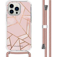 iMoshion Design Hülle mit Band für das iPhone 14 Pro Max - Pink Graphic