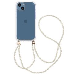 iMoshion Handykette mit Perlen + ﻿Handgelenkschlaufe für das iPhone 14 - Transparent