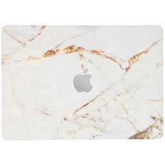 iMoshion Laptop Cover für das MacBook Air 13 Zoll (2022) - White Marble