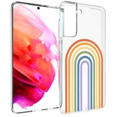 iMoshion Design Hülle für das Samsung Galaxy S21 FE - Rainbow