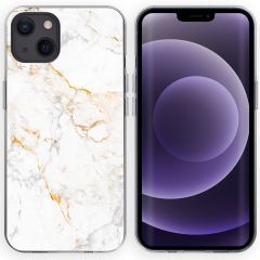 iMoshion Design Hülle für das iPhone 13 - White Marble