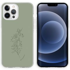 iMoshion Design Hülle für das iPhone 13 Pro - Floral Green
