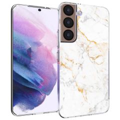 iMoshion Design Hülle für das Samsung Galaxy S22 - White Marble