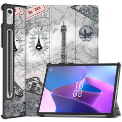 iMoshion Design Trifold Klapphülle für das Lenovo Tab P11 Pro (2nd gen) - Paris
