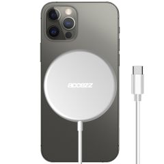 Accezz MagSafe Wireless Charger - MagSafe Ladegerät mit USB-C-Anschluss - 15 Watt - Silber