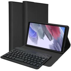 Accezz QWERTY Bluetooth Keyboard Klapphülle für das Samsung Galaxy Tab A7 Lite - Schwarz