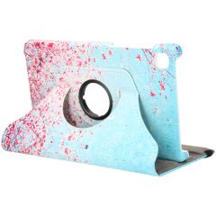 iMoshion 360° drehbare Design Tablet Hülle Galaxy Tab A7 Lite - Pink Blossom