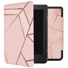iMoshion Design Slim Hard Case Sleepcover Klapphülle für das Tolino Page 2 - Pink Graphic