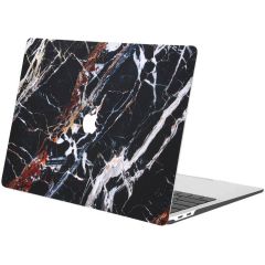iMoshion Design Laptop Cover MacBook Pro 13 Zoll (2020) -Black Marble