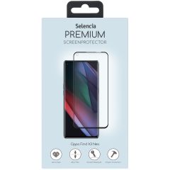 Selencia Premium Screen Protector aus gehärtetem Glas für das Oppo Find X3 Neo - Schwarz