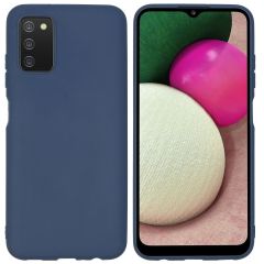 iMoshion Color TPU Hülle für das Samsung Galaxy A03s - Dunkelblau