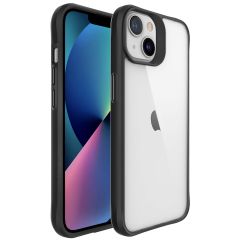 iMoshion Rugged Hybrid Case für das iPhone 13 Mini - Schwarz / Transparent