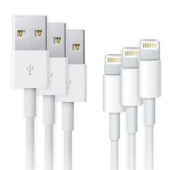 Apple 3x Original Lightning auf USB-Kabel - 1 Meter - Weiß