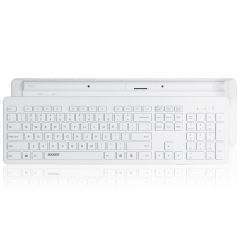 Accezz Premium Desktop QWERTY Bluetooth-Tastatur - Weiß