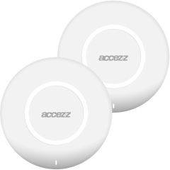 Accezz 2 Pack Qi Soft Touch Wireless Charger - Kabelloses Ladegerät - 10 Watt - Weiß