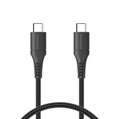 iMoshion Braided USB-C-zu-USB-C Kabel - 0,25 Meter - Schwarz
