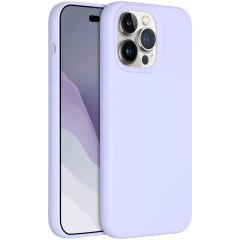 Accezz Liquid Silicone Backcover für das iPhone 14 Pro Max - Violett