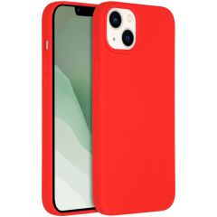 Accezz Liquid Silicone Backcover mit MagSafe für das iPhone 14 Plus - Rot