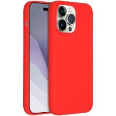 Accezz Liquid Silicone Backcover mit MagSafe für das iPhone 14 Pro Max - Rot