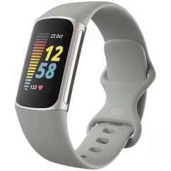 iMoshion Silikonband für die Fitbit Charge 5 - Größe S - Grau
