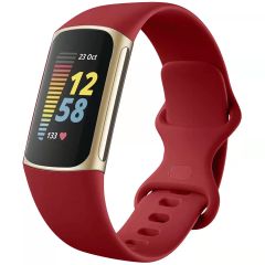 iMoshion Silikonband für die Fitbit Charge 5 - Größe S - Rot