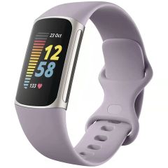 iMoshion Silikonband für die Fitbit Charge 5 - Größe L - Lavendel