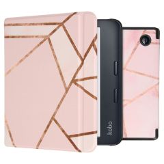 iMoshion Design Slim Hard Case Klapphülle für das Kobo Libra 2 - Pink Graphic