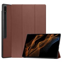 iMoshion Trifold Bookcase für das Samsung Galaxy Tab S8 Ultra - Braun