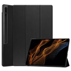 iMoshion Trifold Bookcase für das Samsung Galaxy Tab S8 Ultra - Schwarz